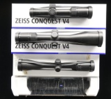 4 ZEISS VARIABLE POWER RIFLE SCOPES.