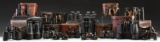 18 MILITARY & VINTAGE BINOCULARS