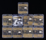 9 LEUPOLD MARK 4 SCOPE RING SETS: STEEL (4) AND