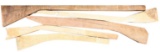 LOT OF 5 RIFLE STOCK WOOD BLANKS.