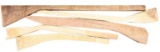 LOT OF 5 RIFLE STOCK WOOD BLANKS.