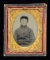 AMBROTYPE OF A YOUNG YANKEE PRIVATE.