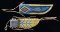 PAIR OF FINE DECORATIVE INDIAN BEADED KNIFE