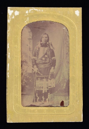NATIVE AMERICAN TINTYPE.