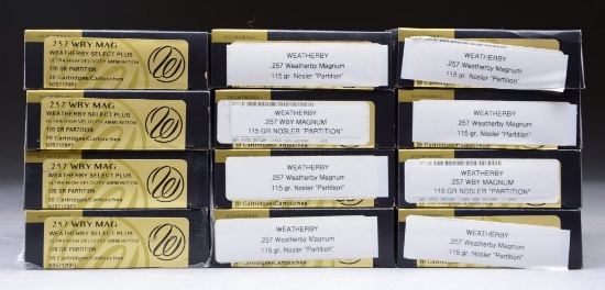 240 RDS. (12 BOXES) WEATHERBY 257 WBY MAG. AMMO.