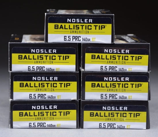 140 RDS. (7 BOXES) NOSLER 6.5 PRC TROPHY GRADE