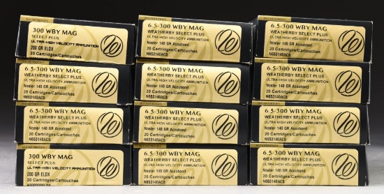 240 RDS. (12 BOXES) WEATHERBY 6.5-300 WBY. MAG.