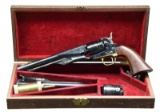 CASED ENGRAVED PIETTA 1860 ARMY CARTRIDGE REVOLVER