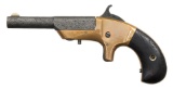 UNMARKED BRASS SINGLE SHOT PISTOL.