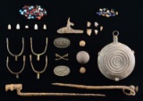 CIVIL WAR EXCAVATED RELICS & NATIVE AMERICAN BEADS