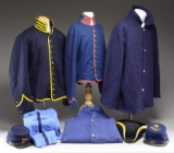 CIVIL WAR & INDIAN WAR REENACTOR UNIFORMS & KEPIS.