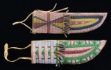 PAIR OF FINE DECORATIVE INDIAN BEADED KNIFE
