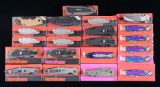 GROUP OF 22 QUALITY KERSHAW FOLDING KNIVES
