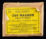 SEALED BRICK OF HOLLAND & HOLLAND .244 MAGNUM