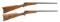 LOT OF 2 PIEPERS PATENT SINGLE SHOT RIFLES.