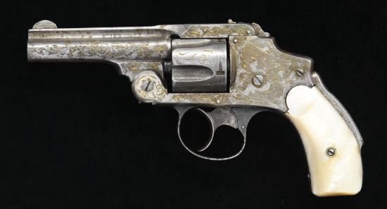 ENGRAVED SMITH & WESSON 3RD MODEL 38 SAFETY