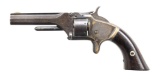 INSCRIBED SMITH & WESSON NO1 2ND ISSUE REVOLVER.