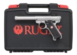RUGER STAINLESS MARK IV TARGET SEMI-AUTO PISTOL.