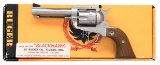 RUGER STAINLESS NEW MODEL BLACKHAWK REVOLVER.