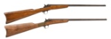 LOT OF 2 PIEPERS PATENT SINGLE SHOT RIFLES.