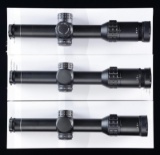 3 HAWKE 1-6x24MM FRONTIER 30MM SCOPES.