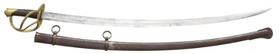 US M1840 ENLISTED MAN’S CAVALRY SABER BY AMES.