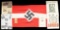 WWII GERMAN HJ FLAG, EPHEMERA, & WESTWALL MEDAL.
