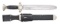 GERMAN WWII RED CROSS HEWER WITH SCABBARD & FROG.