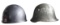 2 EUROPEAN HELMETS.