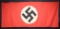 WWII GERMAN PARTY BANNER SIGNED BY AMERICAN