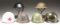 6 MILITARY HELMETS.