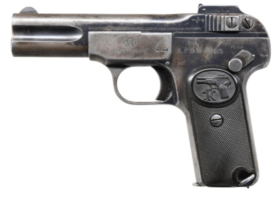 IMPERIAL GERMAN POLICE MARKED FN 1900 SEMI AUTO