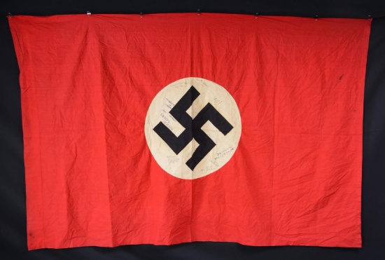 WWII GERMAN FLAG CAPTURED BY ROGERS’ RAIDERS.