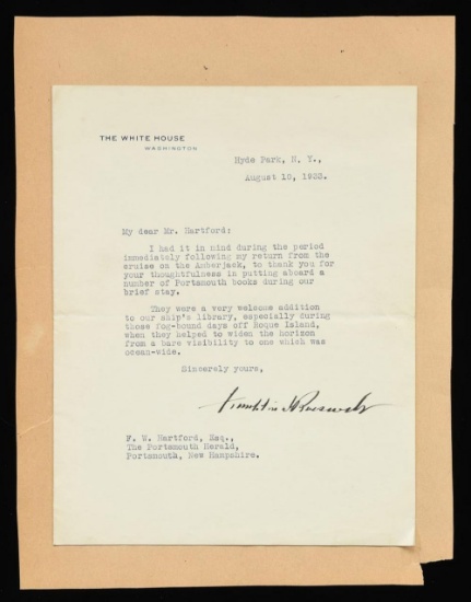2 TYPED PRESIDENTIAL SIGNED LETTERS BY HOOVER &