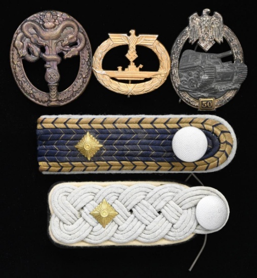 WWII GERMAN SHOULDER BOARDS & REPRODUCTION