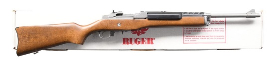 RUGER STAINLESS MINI THIRTY SEMI-AUTO CARBINE.