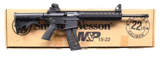 SMITH & WESSON M&P15-22 SEMI-AUTOMATIC RIFLE WITH
