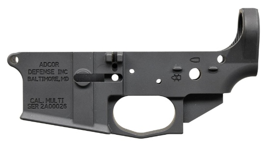 ADCOR DEFENSE A15 STRIPPED LOWER RECEIVER.