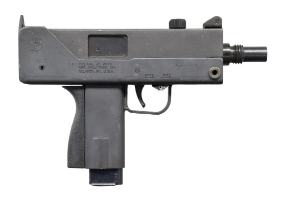 RPB MAC 10 OPEN BOLT SEMI AUTO PISTOL.