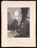 AUTOGRAPHED PORTRAIT OF DWIGHT D. EISENHOWER IN