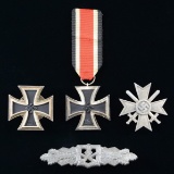 4 WWII GERMAN DECORATIONS.