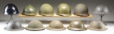 11 MILITARY HELMETS.
