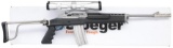 RUGER STAINLESS MINI-14 SEMI-AUTO RANCH RIFLE.