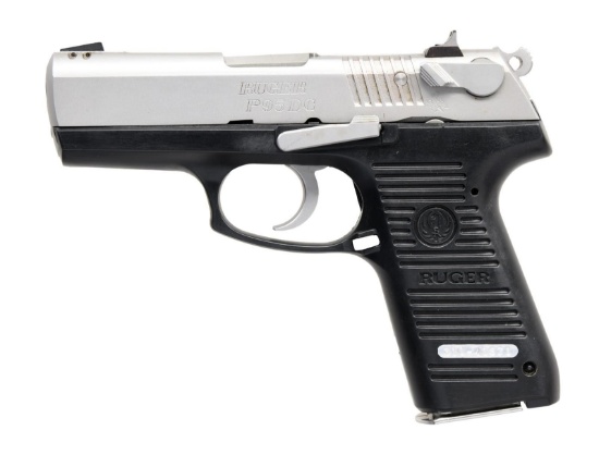 RUGER STAINLESS MODEL P95DC SEMI-AUTO PISTOL.