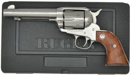 RUGER STAINLESS OLD MODEL VAQUERO REVOLVER.