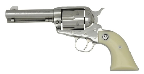 RUGER 45 COLT STAINLESS OM VAQUERO REVOLVER.