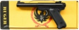 RUGER BLUED MARK II TARGET SEMI-AUTO PISTOL.