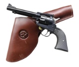 RUGER SINGLE-SIX REVOLVER WITH RUGER HOLSTER.