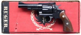 RUGER BLUED SECURITY-SIX DOUBLE ACTION REVOLVER.