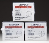 3 NEW IN BOX LEUPOLD VX-3HD 2.5-8X36 CDS-ZL SCOPES